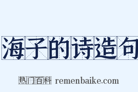 海子的诗造句是什么意思的图片